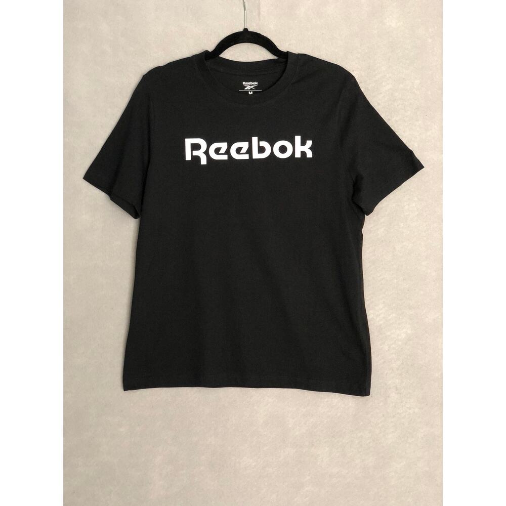 Reebok Read Graphic T-Shirt Crew Neck Black Women's Small NEW